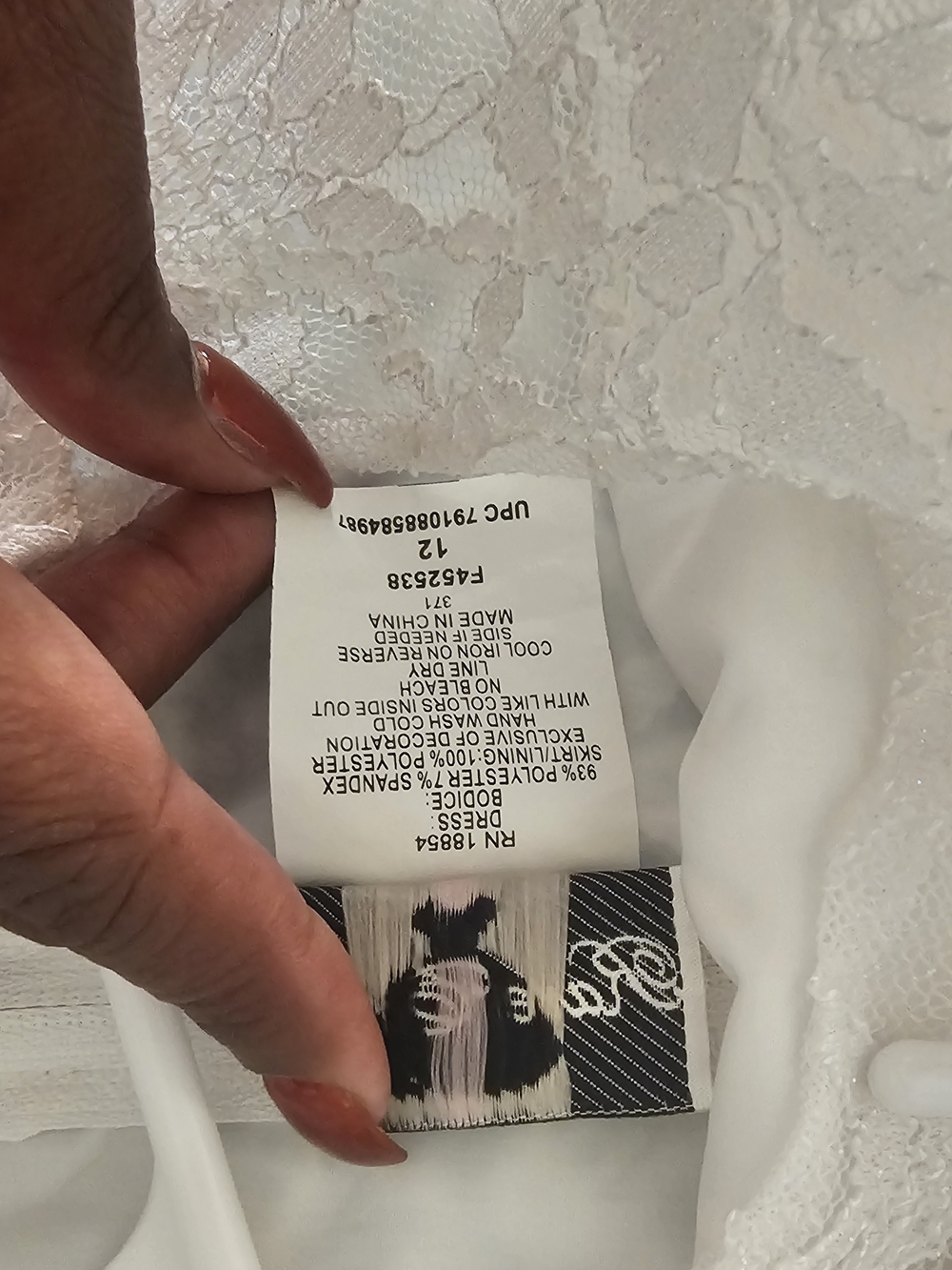 Rare Editions White Lace & Tulle Girls Formal Dress - Picture 13 of 14